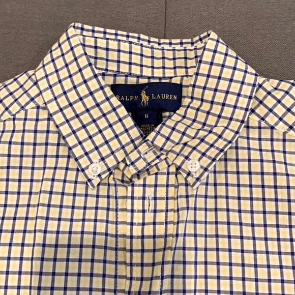 NEW Ralph Lauren L/S button down shirt size 6 boys - Picture 2 of 4